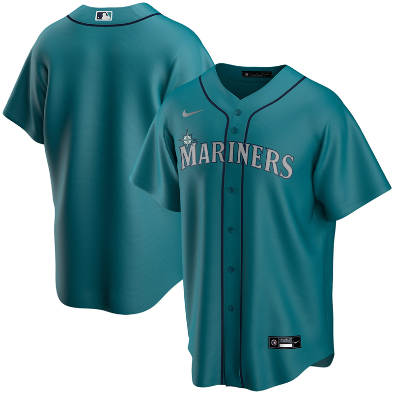 2020 MLB Youth Seattle Mariners Nike Aqua Alternate 2020 Replica Team Jersey 1